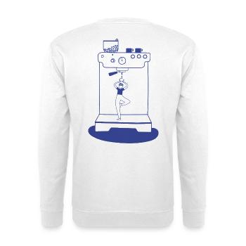 Coffee Yoga - Unisex Sweatshirt - white - Back
