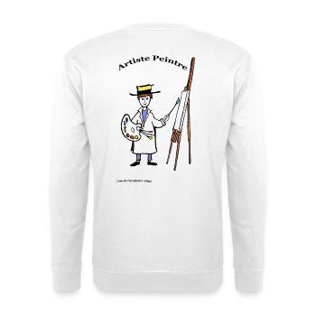 ARTISTE PEINTRE CREATION Louis RUNEMBERG © Adagp - Sweat-shirt Unisexe - blanc - Dos