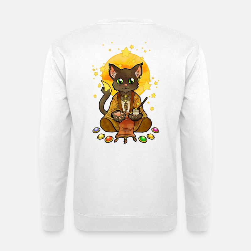 Heilige Katze Illustration - Unisex Pullover - Weiß