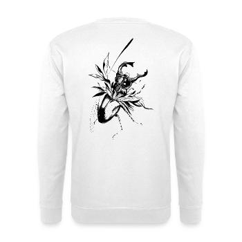 Entre nature et vie - le scarabée cerf-volant se réveille - Sweat-shirt Unisexe - blanc - Dos