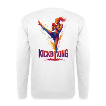 Kickboxer Graphic Design: Brute & Strong - Unisex Sweatshirt - white - Back