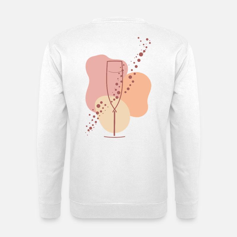 Sparkling wine lover Sparkling Aura - Unisex Sweatshirt - white