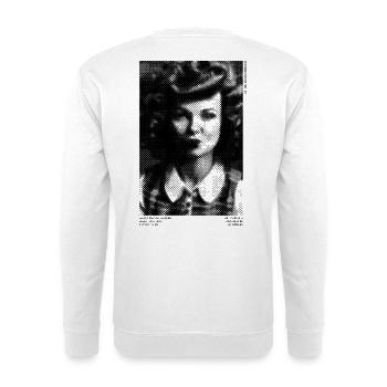 Vintage Girl No 1 par Clarissa Black 2023 - Sweat-shirt Unisexe - blanc - Dos