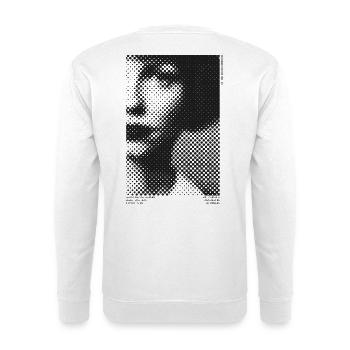 Vintage Girl No 6 par Clarissa Black 2023 - Sweat-shirt Unisexe - blanc - Dos
