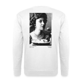 Vintage Girl No 8 par Clarissa Black 2023 - Sweat-shirt Unisexe - blanc - Dos