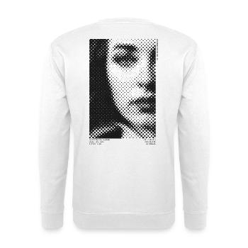 Vintage Girl № 10 by Clarissa Schwarz 2023 - Unisex Pullover - Weiß - Hinten