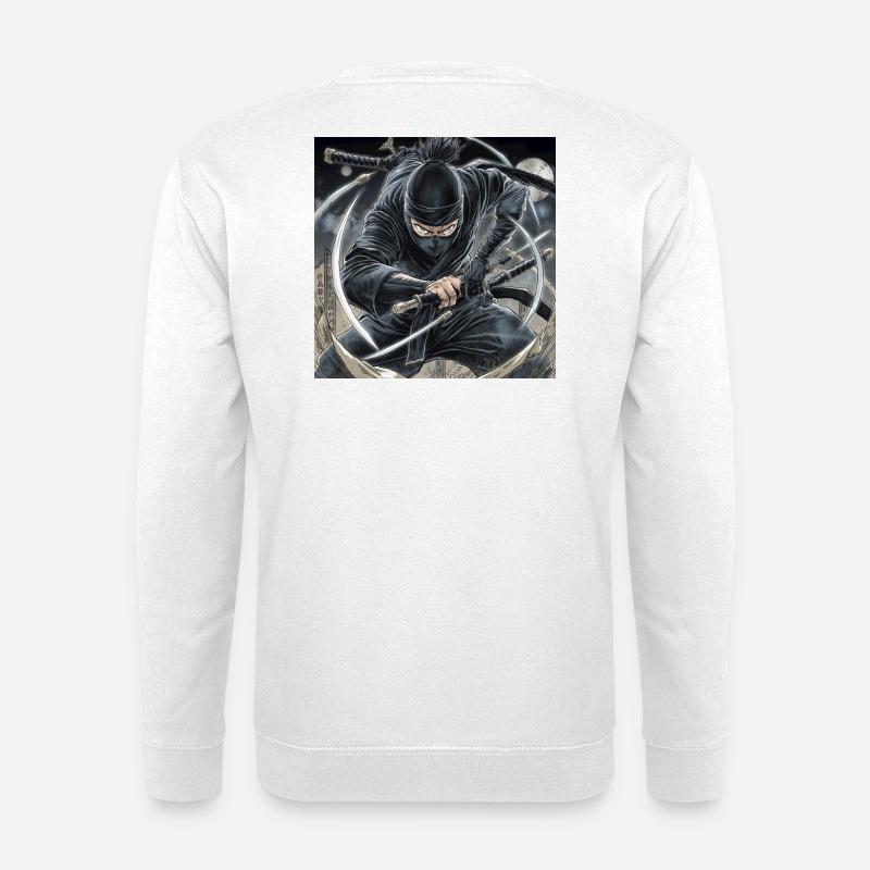 Ninja Shadow Fight Night - Unisex Sweatshirt - white