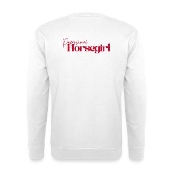 Professional Horsegirl - Unisex Sweatshirt - white - Back