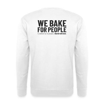 we_bake_for_people - Sweat-shirt Unisexe - blanc - Dos