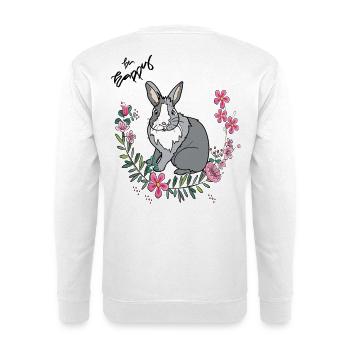 Be Happy Easter - Sweat-shirt Unisexe - blanc - Dos