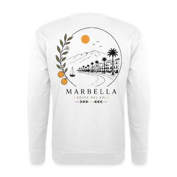 Marbella Küstenstimmung - Unisex Pullover - Weiß - Hinten