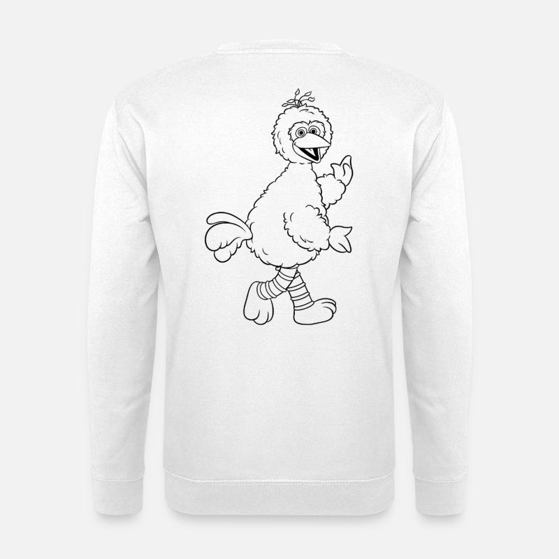 Sesamstraßen-Skizzendesign von Pino - Unisex Pullover - Weiß