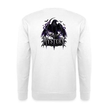 Das Geheimnis des Raben und des Mondes - Unisex Pullover - Weiß - Hinten - Michal (187cm)