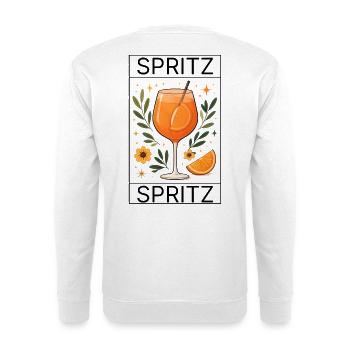 SPRITZ - Sommer Drink mit Orange - Unisex Pullover - Weiß - Hinten - Michal (187cm)