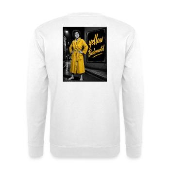 Gelber Bademantel Citylook - Unisex Pullover - Weiß - Hinten