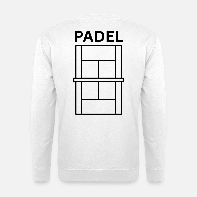 Padel Court - Unisex Pullover - Weiß