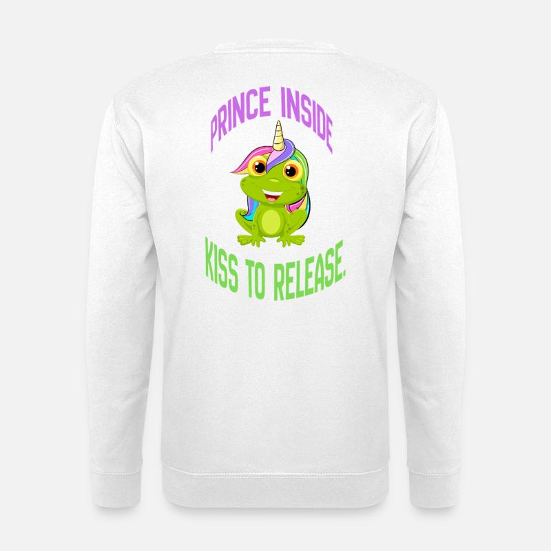 Prince Inside – Kiss to Release - Unisex Pullover - Weiß