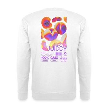 Juicy Peach Statement - Unisex Pullover - Weiß - Hinten