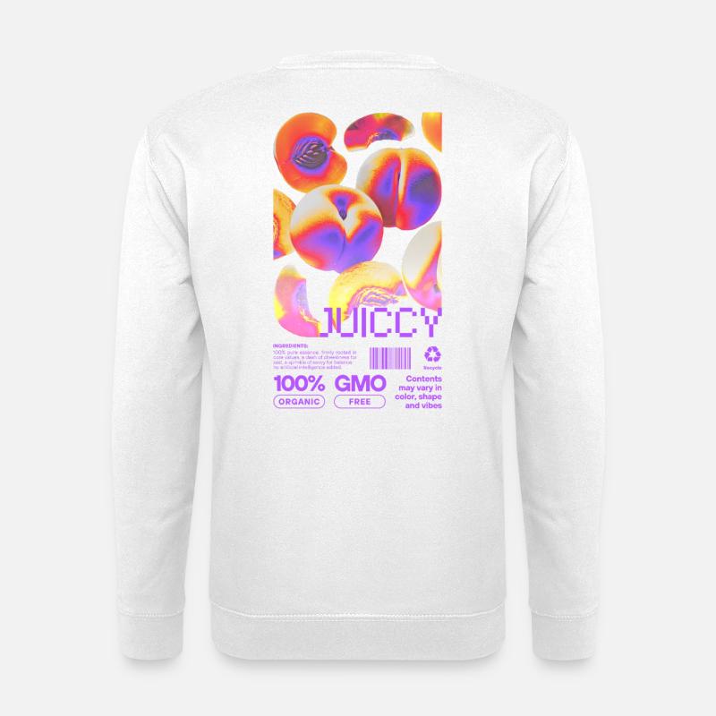 Juicy Peach Statement - Unisex Pullover - Weiß