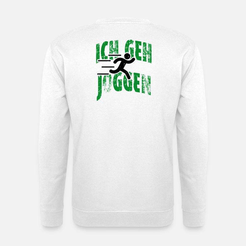 I'm going jogging - Unisex Sweatshirt - white