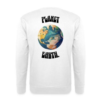 Planet Earth. - Unisex Sweatshirt - white - Back