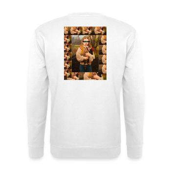 Chicken Love in the Woods - Unisex Sweatshirt - white - Back