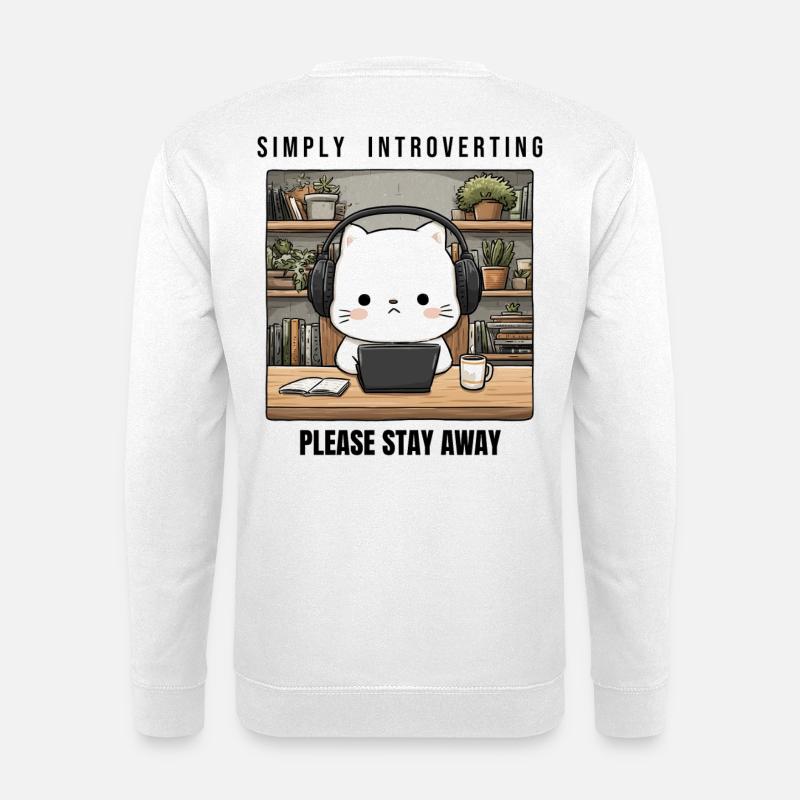 Introvertiert - Unisex Pullover - Weiß