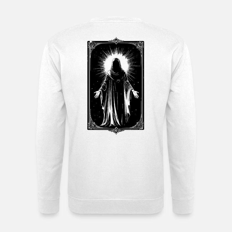 Heilige Figur in Silhouette - Unisex Pullover - Weiß