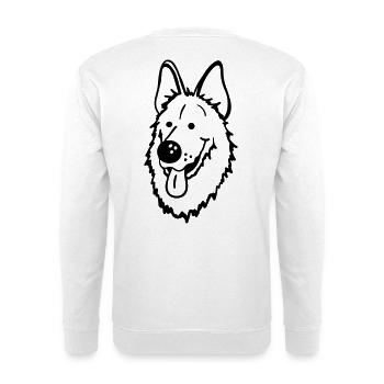 German Shepherd - Unisex Sweatshirt - white - Back