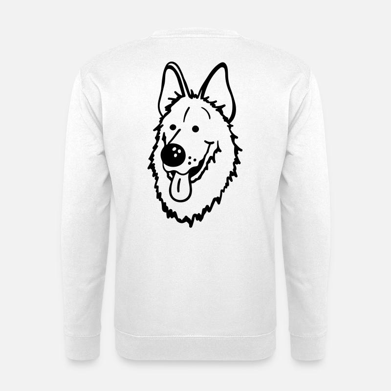 German Shepherd - Unisex Sweatshirt - white