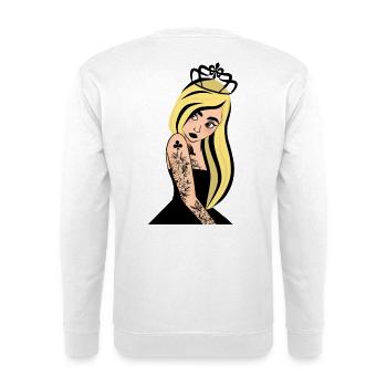 Punk Klee Dame - Unisex Pullover - Weiß - Hinten