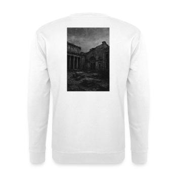 Monochrome Ruin in Decay - Unisex Sweatshirt - white - Back
