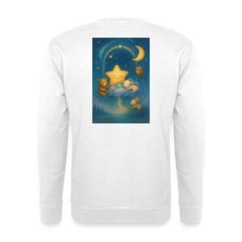 Night Star Cuddle World - Unisex Sweatshirt - white - Back
