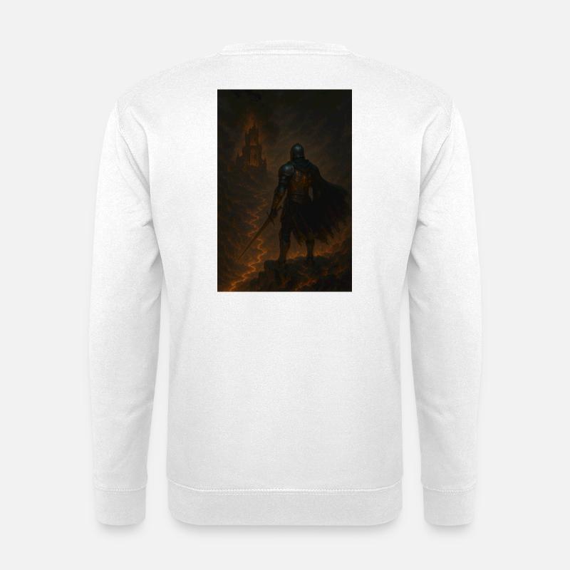 Lavaritter im Inferno - Unisex Pullover - Weiß