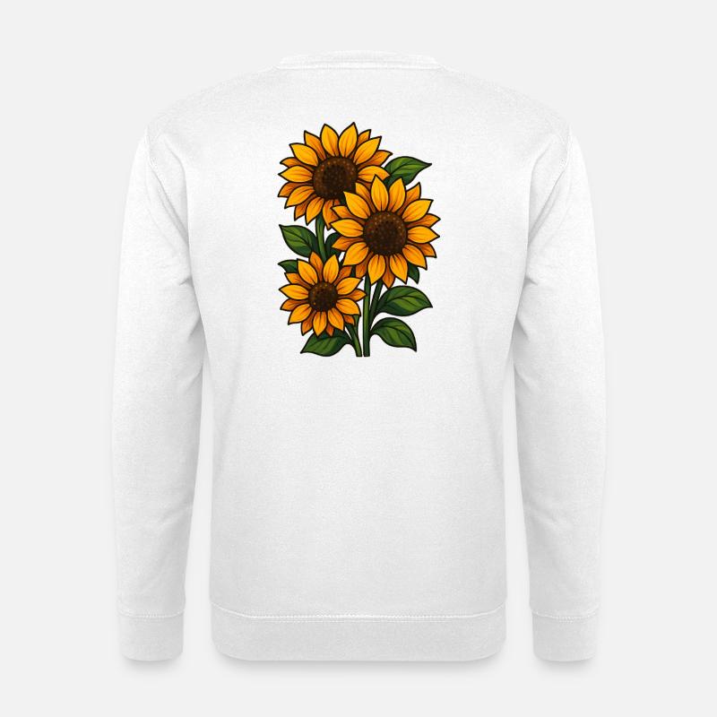 Sonnenblumen - Unisex Pullover - Weiß