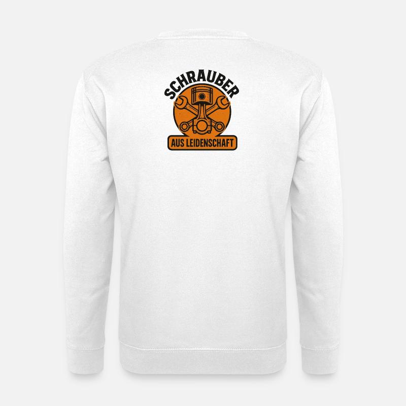 Schrauber aus Leidenschaft - Unisex Pullover - Weiß