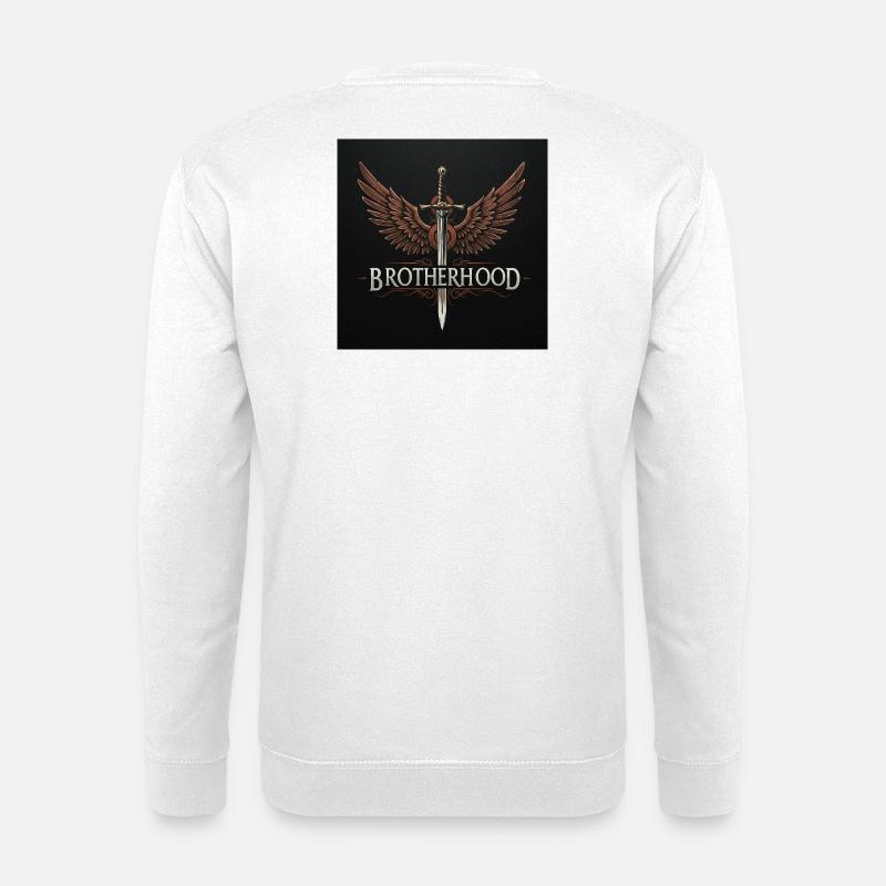 Fraternité Ailée Épée - Sweat-shirt Unisexe - blanc