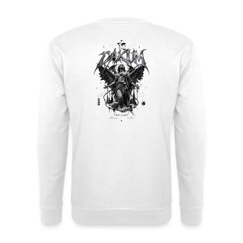DAKUM Black Angel Statue with Chains - Unisex Sweatshirt - white - Back