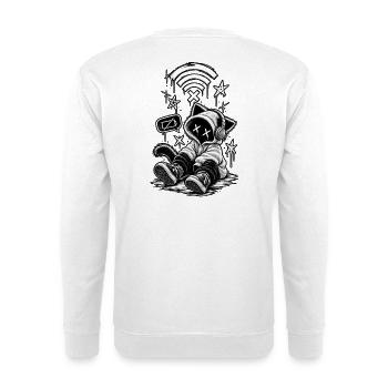 Chat déconnecté - Sweat-shirt Unisexe - blanc - Dos