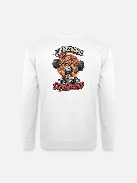 Ich Bezwinge Den Schweinehund - Unisex Pullover - Weiß
