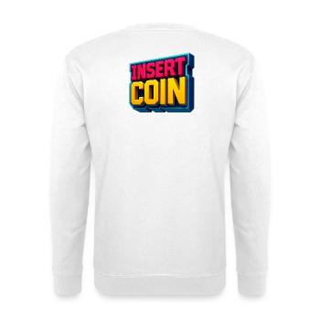 Neon Retro Gaming Design - Unisex Pullover - Weiß - Hinten