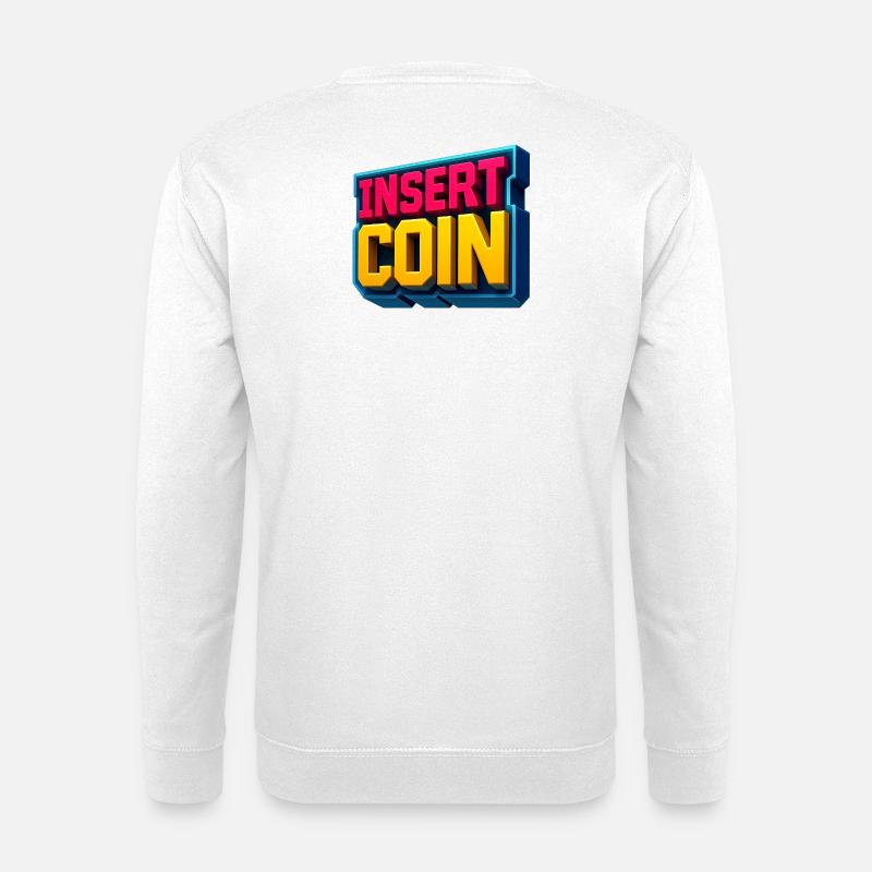 Conception de jeu rétro néon - Sweat-shirt Unisexe - blanc