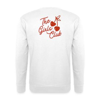 Le scénario de cerises du Girls Club - Sweat-shirt Unisexe - blanc - Dos