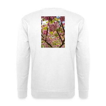 Cherry blossom magic in spring - Unisex Sweatshirt - white - Back