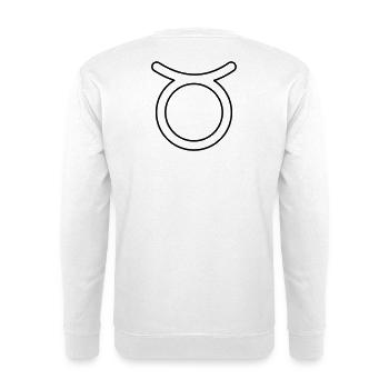 Taurus zodiac constellation zodiac sign - Unisex Sweatshirt - white - Back