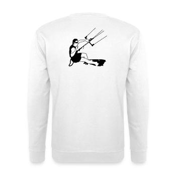 kitesurfer - Unisex Sweatshirt - white - Back