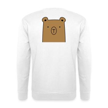 Ours ours idée cadeau ours câlin - Sweat-shirt Unisexe - blanc - Dos