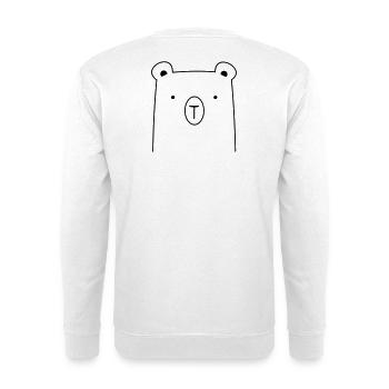 Ours Ours Ours câlin idée cadeau - Sweat-shirt Unisexe - blanc - Dos