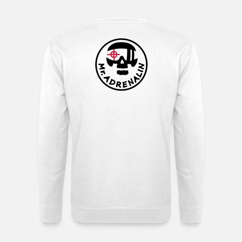 Mr. Adrenalin Pilot - Unisex Pullover - Weiß