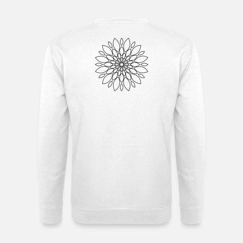 Mandala Flower Floral Gift - Unisex Sweatshirt - white